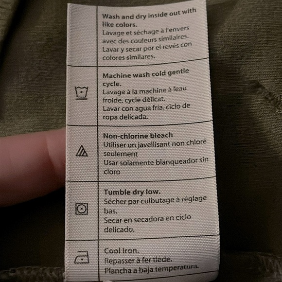 Carhartt Relaxed Fit Olive Green Mens Long Sleeve Polo Sweater Sweatshirt Medium - Picture 10 of 11